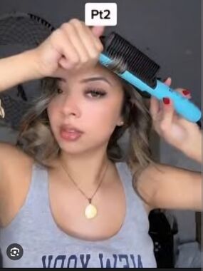 Straight Ahead Pro Glider 2.0 Electric Hair Straightening Brush - Turquoise